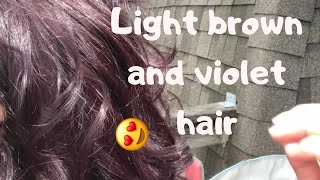 Light brown and violet hair using IGORA hair color [upl. by Elwina]