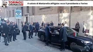 Larrivo del presidente Mattarella a Torino [upl. by Ahseinat682]