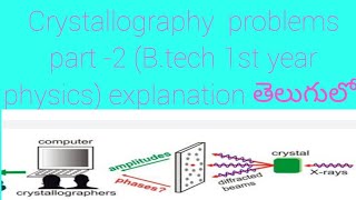 Crystallography problems part 2Btech 1st year physics explanation in telugu [upl. by Marsiella227]