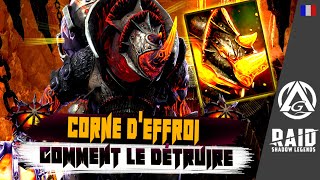 CORNE DEFFROI A TUER  GUIDE  RAID SHADOW LEGENDS [upl. by Ovida]