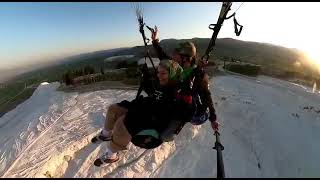 Paragliding in Pamukkale Amazing experience [upl. by Eixirt]