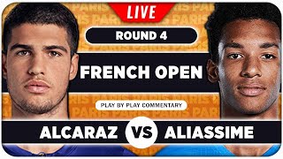 ALCARAZ vs AUGER ALIASSIME • French Open 2024 • LIVE Tennis PlaybyPlay Stream [upl. by Ricardo]