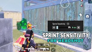 bgmi Perfect Sprint Sensitivity ✅  Joystick Fast Movment In Pubg 🔥  Ultra Fast Movment 34 Update [upl. by Adlen]