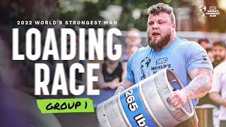 LOADING RACE Group 1  2022 Worlds Strongest Man [upl. by Adlay]