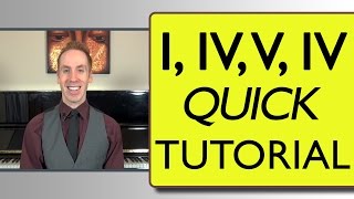 Piano Chord Progressions I  IV  V  IV Quick Tutorial [upl. by Akinad]