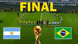 Argentina vs Brazil  FIFA World Cup 2026™ Final  Full Match All Goals  Realistic PES Gameplay [upl. by Phelgon]