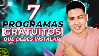 7 PROGRAMAS que todo Diseñador Gráfico debe INSTALAR en su PC todos son gratis 😱 [upl. by Lumpkin]