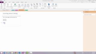 Linking to other notes using OneNote 2013 [upl. by Eidnalem937]