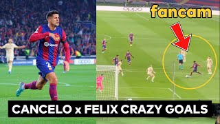 Joao Cancelo and Felix goal for Barca vs Porto 29112023 [upl. by Lopes]