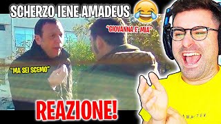 REAZIONE ALLO SCHERZO DELLE IENE AD AMADEUS 🤣 [upl. by Atiuqcir]