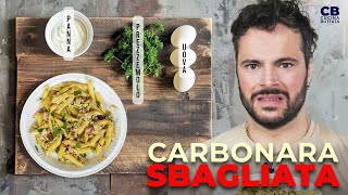 La CARBONARA SBAGLIATA  Cucina Buttata [upl. by Ardnued]