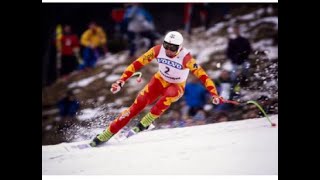 Franz Heinzer wins downhill Kitzbühel 1991 [upl. by Simmonds]