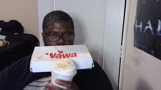 Wawa Personal Cheese Pizza and Caramel Apple Pie Milkshake [upl. by Ecirtemed]