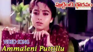 AMMALENI PUTTILLU AAKULULENI  VIDEO SONG  PUTTINTI GOWRAVAM  KRISHNA  SOUNDARYA  V9 VIDEOS [upl. by Nired526]