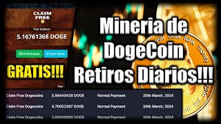 NUEVA MINERIA EN LA NUBE DE DOGECOIN GRATIS [upl. by Roswell]