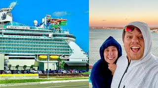 Liberty of the Seas Boarding Day Galveston Port Info Chilly Sail Away amp Windjammer Dinner Return [upl. by Eno738]