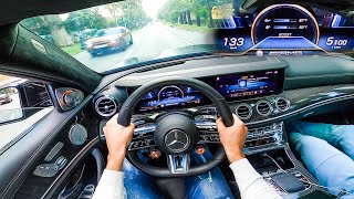 Straight Piped Mercedes AMG E63s Final Edition POV Drive  Crazy Performance [upl. by Annette]