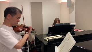 Franck violin sonata practice for June concert [upl. by Ferrigno]