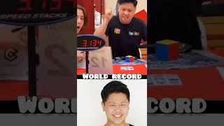 Cube world record Max Park rubikscube record cube puzzle maxpark [upl. by Ilocin]