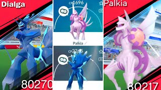 OMG 🤯 Origin dialga amp origin palkia with special features in pokemon go [upl. by Assilac]