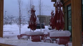 Park City Utah Winter Storm  12222015 [upl. by Irakab]