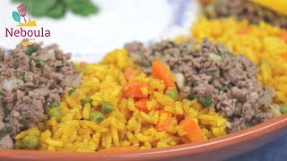 Riz aux légumes et viande haché [upl. by Weatherley]