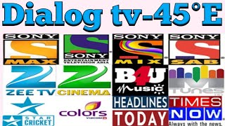 Dialog tv 45e dish setting  45e channel list 45e new update [upl. by Ahseken997]