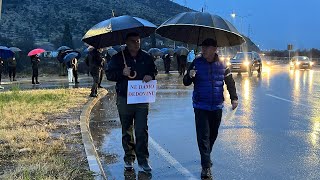 Protest Ljeskopoljaca iz Gorice zbog zemljišta koje prodaju Plantaže [upl. by Haimerej]