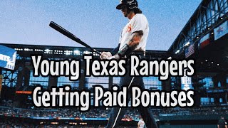 Texas Rangers Young Stars Get PreArbitration Bonuses [upl. by Tengdin]