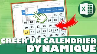 Comment créer un calendrier sur Excel [upl. by Pratt]