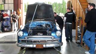 1949 Chevy Dyno  235 six cylinder  Sloppy Mechanics Fall Dyno Day 2011 [upl. by Samohtnhoj883]