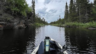 Portaging to my lake…training for the boundary waters canoe area [upl. by Ahtnamys]