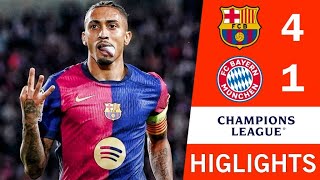 🔴 Barcelona vs Bayern Munich 41 Resumen y Goles  UEFA Champions League 202425 [upl. by Alacim]