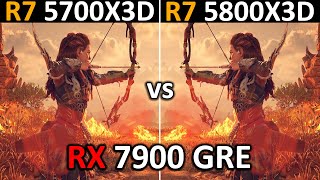 RYZEN 7 5700X3D vs RYZEN 7 5800X3D  RX 7900 GRE  Test In 12 Games  2024 [upl. by Elva227]