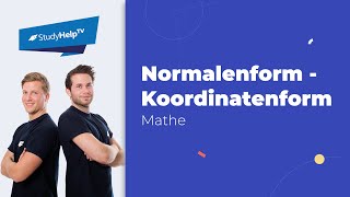 Normalenform in Koordinatenform umwandeln StudyHelp [upl. by Bronder]