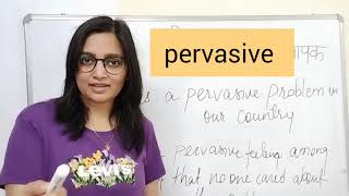 pervasive meaning in hindi  pervasive का मतलब  example sentences [upl. by Kostman]