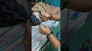 girl hip back injection video injection vlog [upl. by Ytiak]