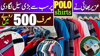 Mens Polo Shirt Sale  Mens Garments Wholesale Market  Mens Garments Market In Rawalpindi [upl. by Mahoney]