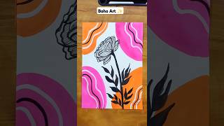 Boho Art ✨gouaches painting bohoartist bohoart art youtubeshorts shorts satisfying [upl. by Yalhsa]