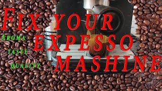 Espresso machine fix for best coffee  DIY [upl. by Koah]