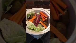 Easy Slow Cooker Corned Beef and Cabbage [upl. by Krischer]