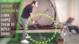 BRYSON DeCHAMBEAU GOLF LESSON SET UP LIKE THIS FOR MORE CONSISTENCY IN YOUR BALL STRIKING [upl. by Eelrefinnej624]