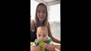 Elimination Communication Potty Training Six Month Old Check In [upl. by Olympium]