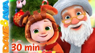 🎊 SANTA Twinkle Twinkle Little Star and More Christmas Songs  Nursery Rhymes by Dave and Ava 🎊 [upl. by Luckett859]