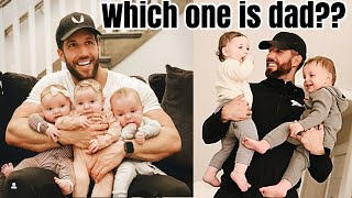 Babies Confuse Dad For His Twin Brother [upl. by Crooks790]