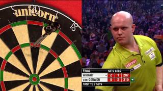 Highlights Final Ladbrokes World Darts Championship 2014 Michael van Gerwen v Peter Wright [upl. by Savior34]