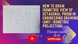 orthographic projection of octagonal prism [upl. by Teresita]