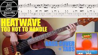 Heatwave  Too Hot To Handle  BASS COVER  TABS REDUX [upl. by Rudolf]