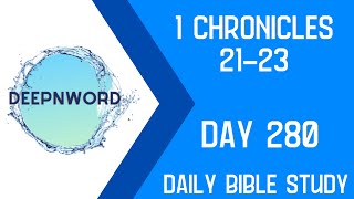 1 Chronicles Bible Study Chapters 2123 [upl. by Aetnahs]