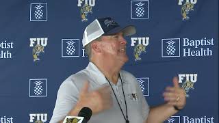 FIU Football Fall Camp Day 1 Press Conference 73124 [upl. by Pepe984]